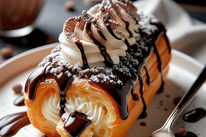Profiteroles With Chocolate Sauce